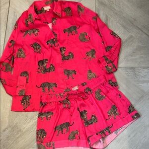 Leopard Print MUMU pajamas Pink